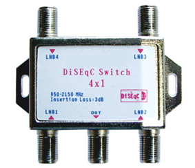 4x1 DiSEqC switch, photo: andersoncom.com