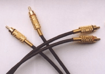 Audiokabel mit vergoldeten Cinch-Steckern, Foto: G-Tronic