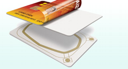 Structure of an RFID card, photo: youcard.de