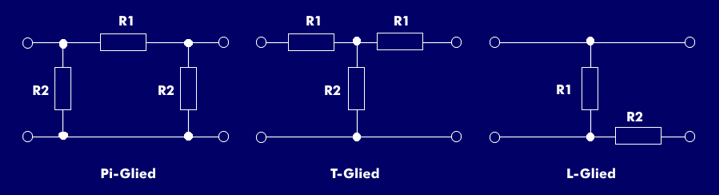 Aufbau eines Pi- und T-Gliedes