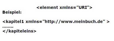 Beispiel für ein XML-Namensraum