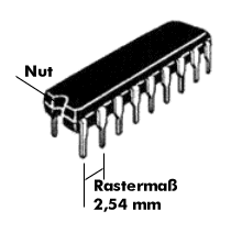 DIP-Baustein mit 18 Pins