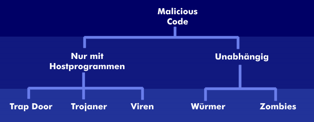 Die verschiedenen Ausprägungen des Malicious Code