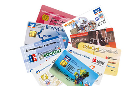 Diverse Geldkarten, Foto: Geldkarte.de