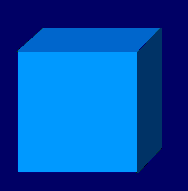 Surface model of a cube