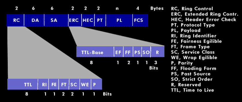 Header of the Resilient Packet Ring (RPR)