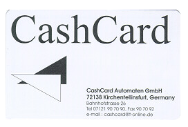 Kontaktlose Chipkarte, Foto: CashCard Automaten GmbH