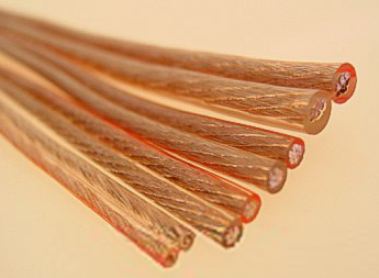 Loudspeaker cables with different diameters, Photo: Hifilabor