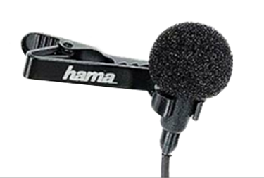 Lavalier-Mikrofon zum Anstecken, Foto: Hama