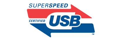 Logo for USB 3.0, SuperSpeed