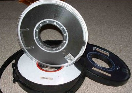Magnetic tape reels, photo: Robotron Technik