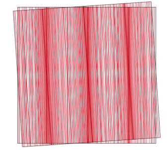 Moiré von zwei übereinander liegenden Linienfolien, Bild: Optonet-Jena