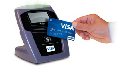 NFC credit card and terminal, photo: dobbrickfinancialservices.com.au.