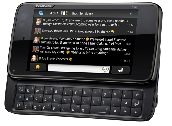 Nokia-Smartphone N900 mit Maemo-Oberfläche