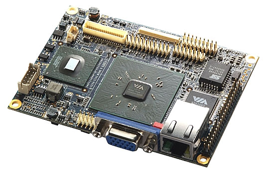 Pico-ITX-Board mit Abmessungen von 10 cm x 7,2 cm, Foto: Gizmodo