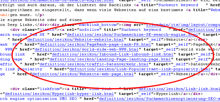 Relative Links auf HTML-Seite von ITWissen.info