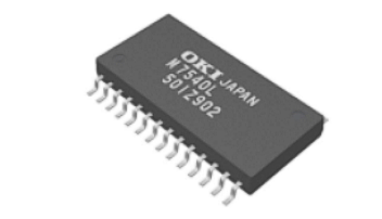 SOP-Chip mit 28 Anschlüssen, Foto: OKI
