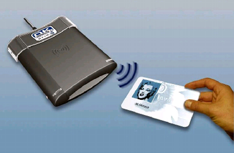 Smartcard Reader für kontaktbezogene und kontaktlose Smartcards, Foto: thomasnet.com