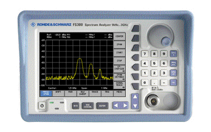 Spektrumanalysator FS300 von Rohde & Schwarz für den Frequenzbereich bis 3 GHz