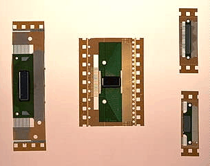 TCP packages with integrated chip, photo: OKI