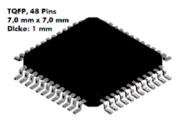 TQFP-Gehäuse mit 48 Pins