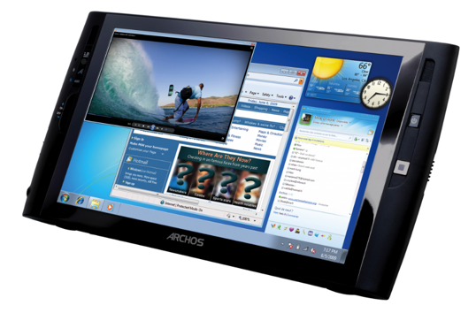 Tablet PC with mobile Internet application, photo: Archos