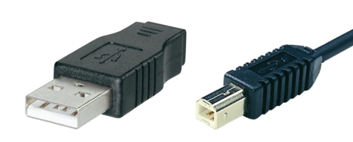USB connector, type A and type B