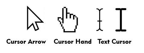 Various Cursor Symbols