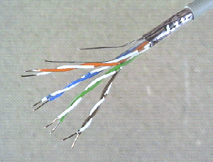 Vierpaariges F/UTP-Kabel